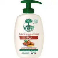 L'ARBRE VERT BIEN-ÊTRE - L'Arbre Vert Bien-être Crème Lavante Mains Parfum Argan - Action antibactérienne - Hypoallergénique et pH Neutre - 95% d'ingrédients d'origine naturelle - 300mL