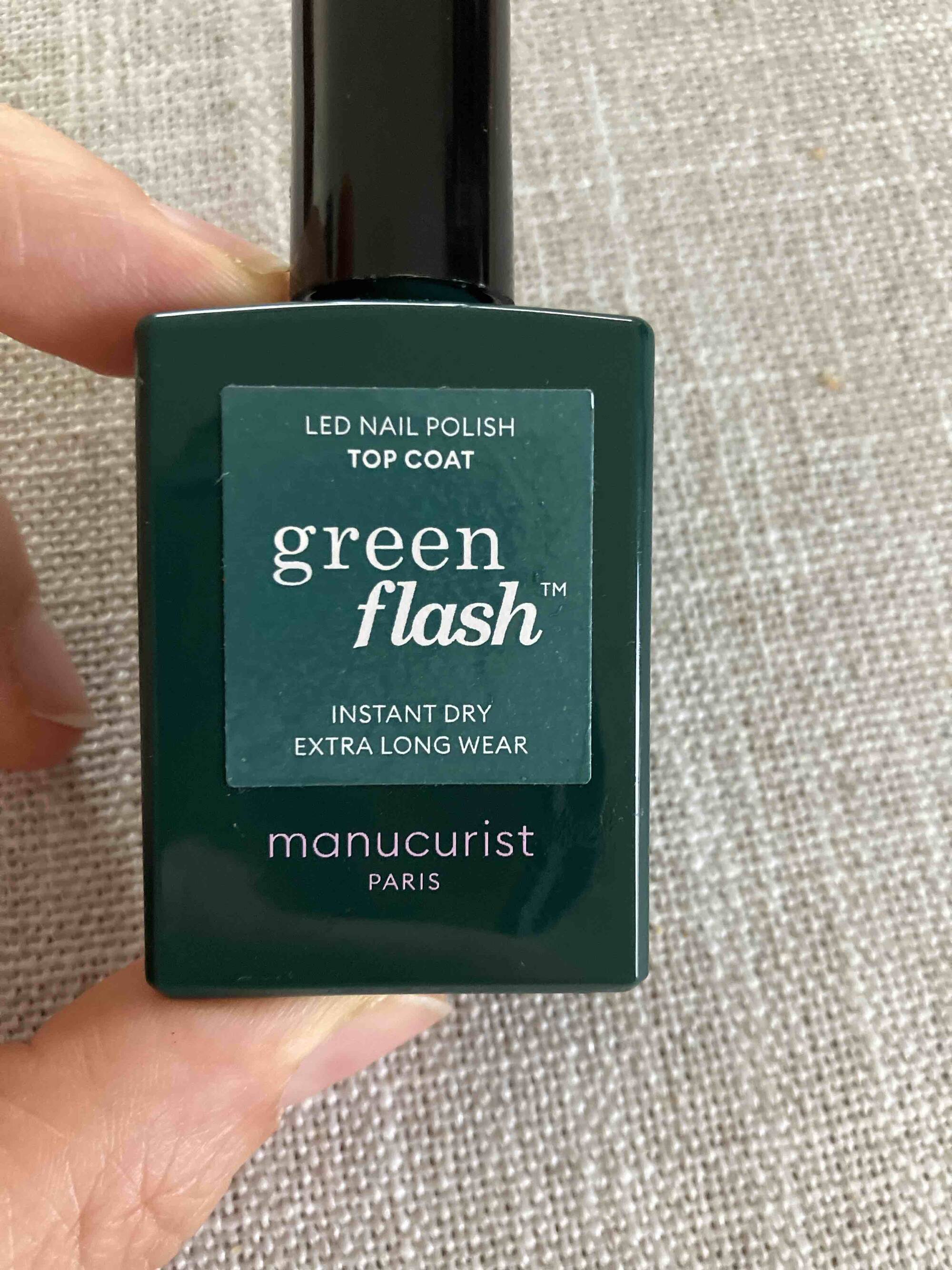 MANUCURIST - Green flash - Led nail polish top coat