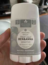 BEN & ANNA - Highland breeze - Natural deodorant