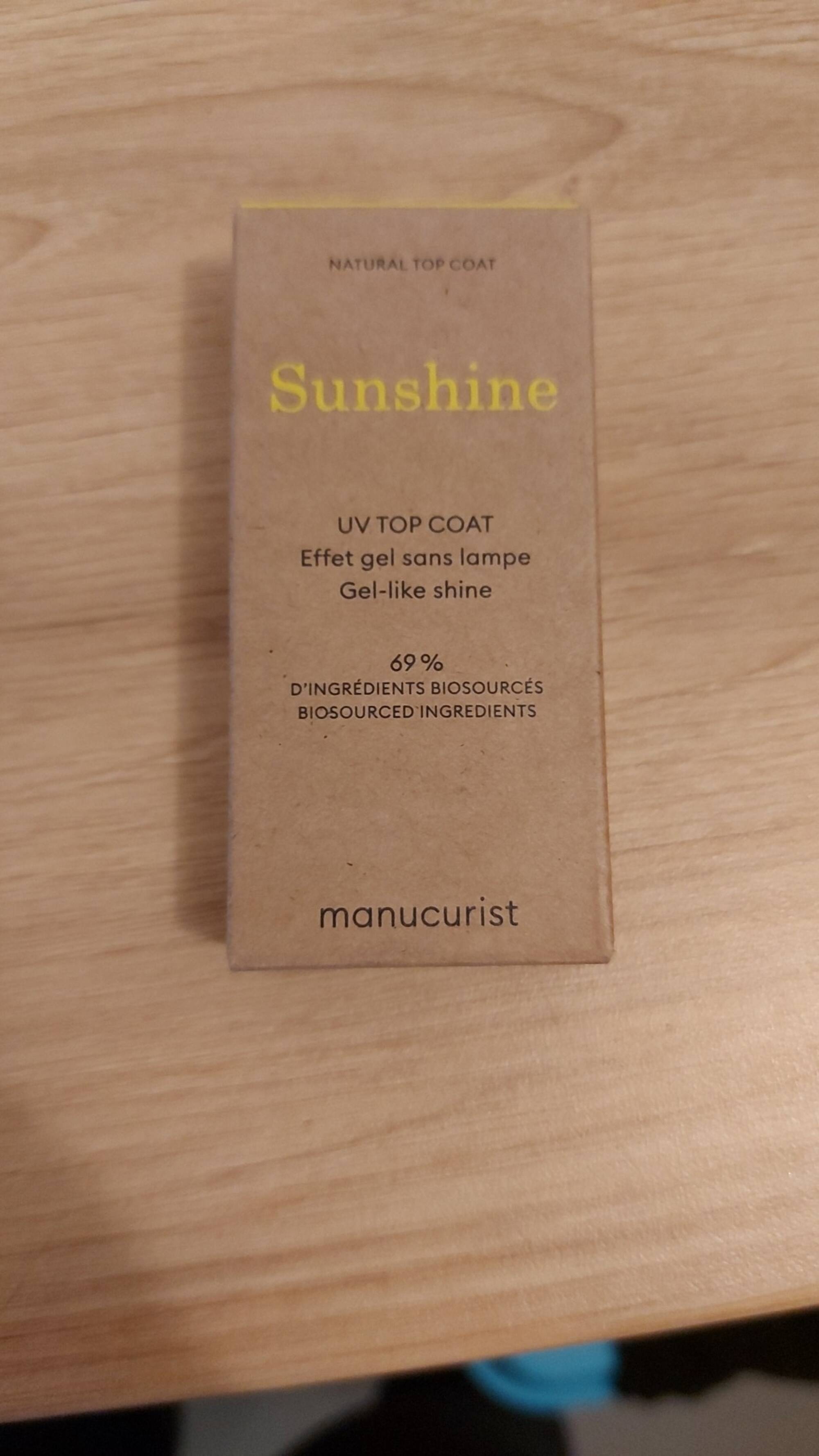 MANUCURIST - Sunshine - Vernis natural top coat