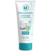 PRODUIT U - PRODUIT U U Après shampooing Tous types de cheveux, lait de coco & aloe véra - 200ml