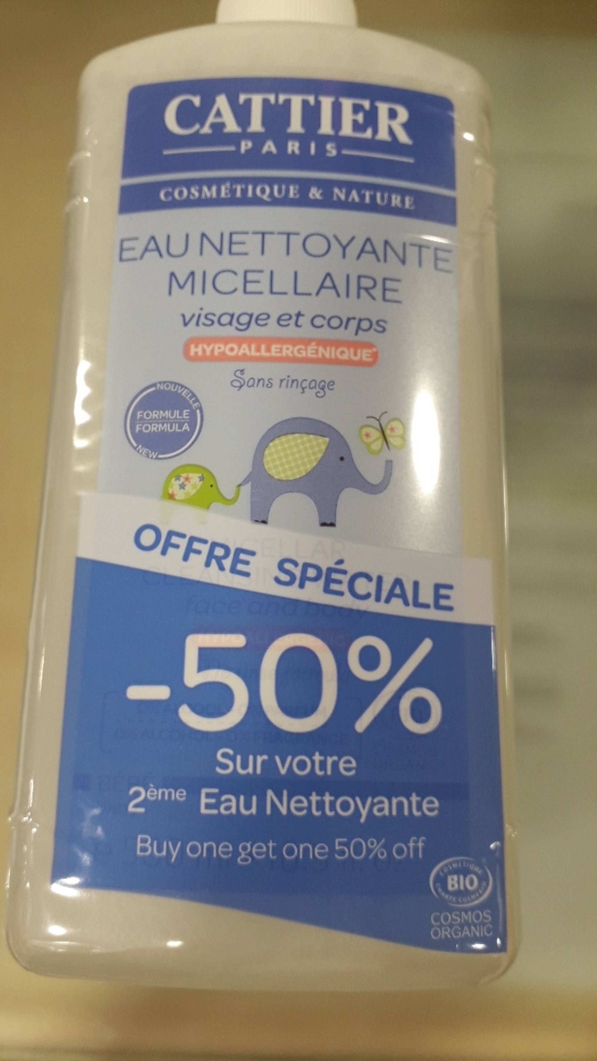 CATTIER PARIS - Eau nettoyante micellaire