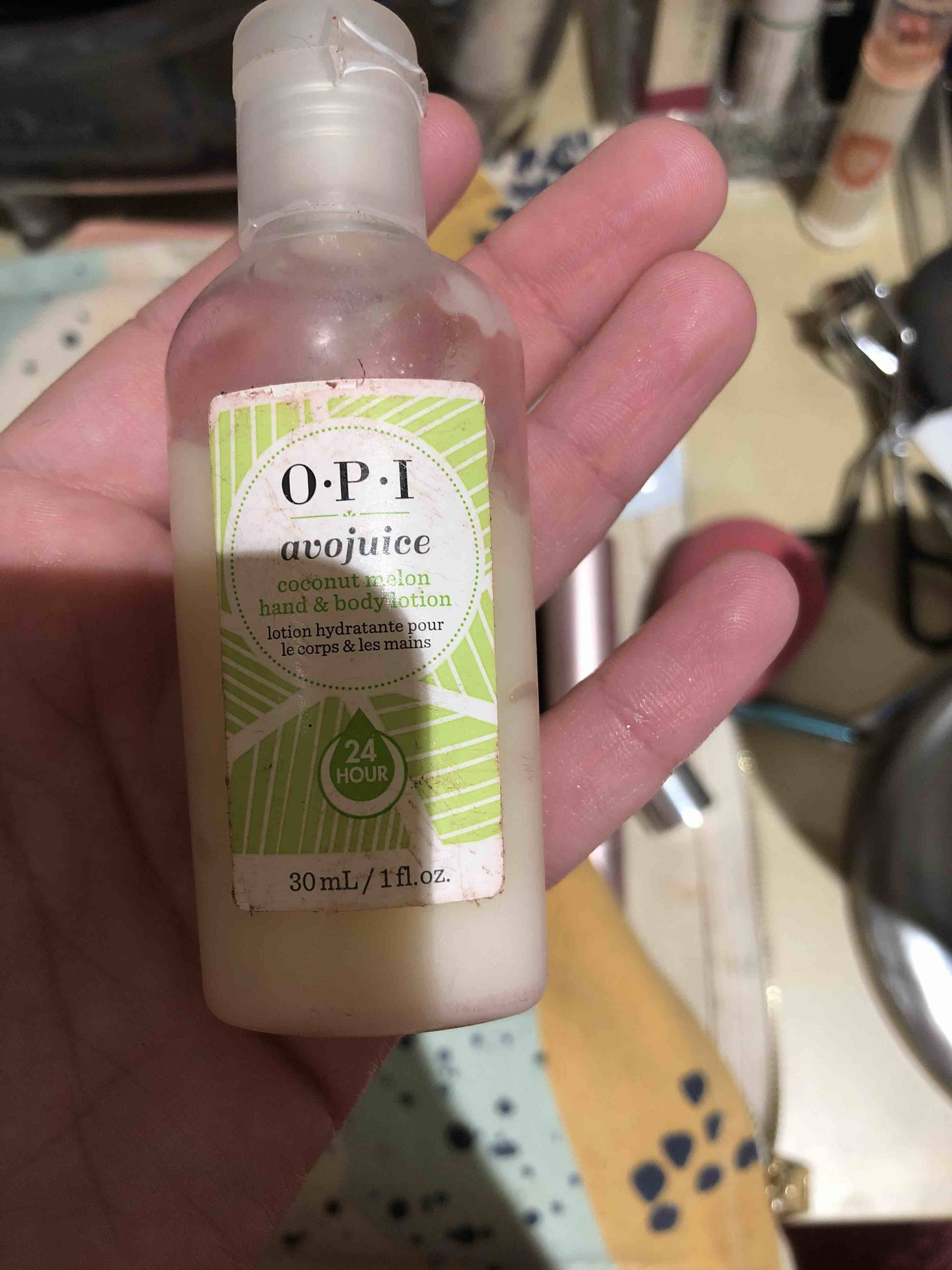 O.P.I - Avojuice - Coconut melon hand & body lotion