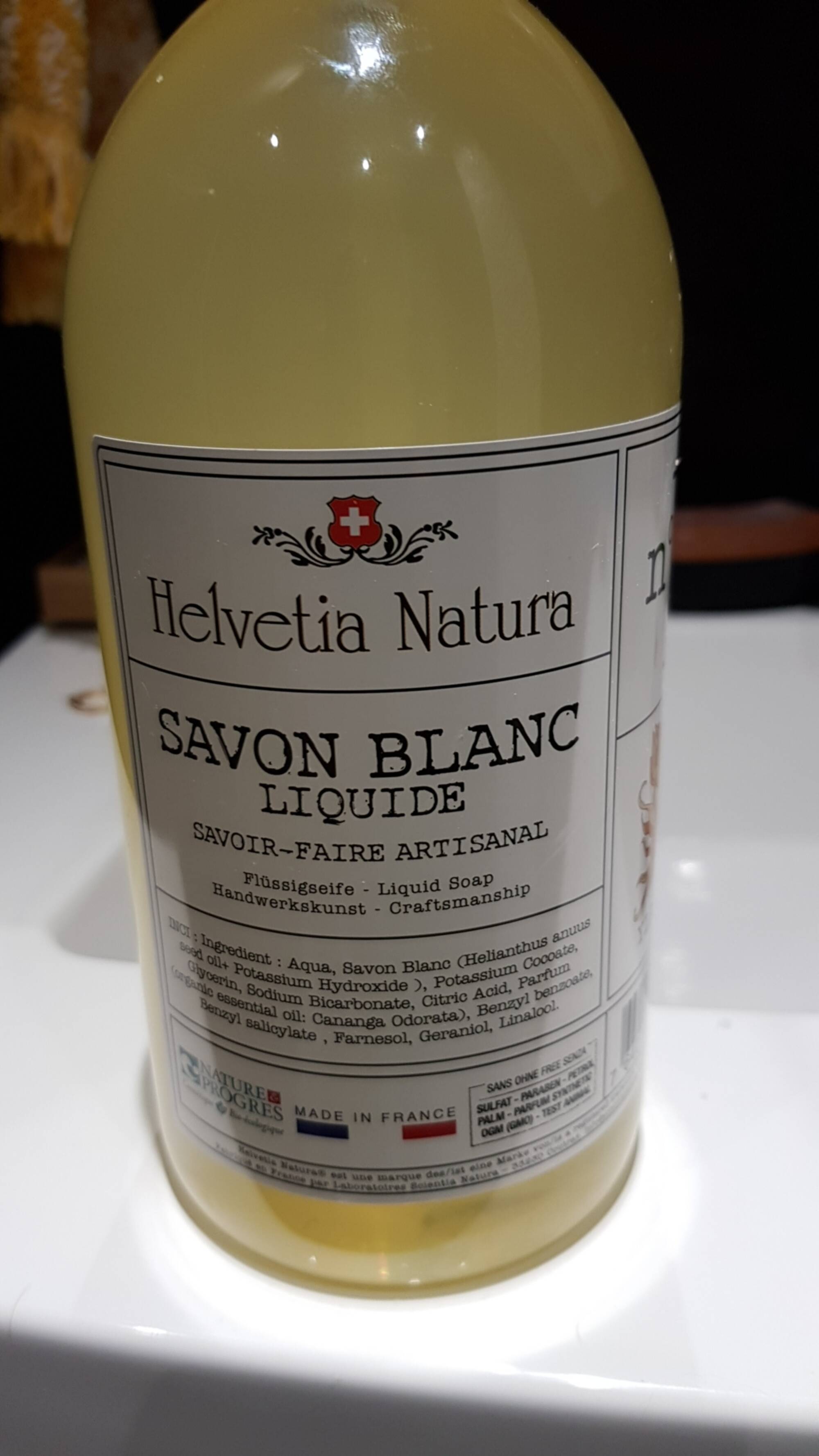 HELVETIA NATURA - Savon blanc liquide