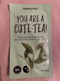 THE BEAUTY DEPT - You are a cute-tea - Sheet mask with green tea leaf extract
