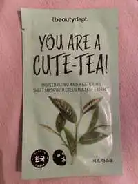 THE BEAUTY DEPT - You are a cute-tea - Sheet mask with green tea leaf extract