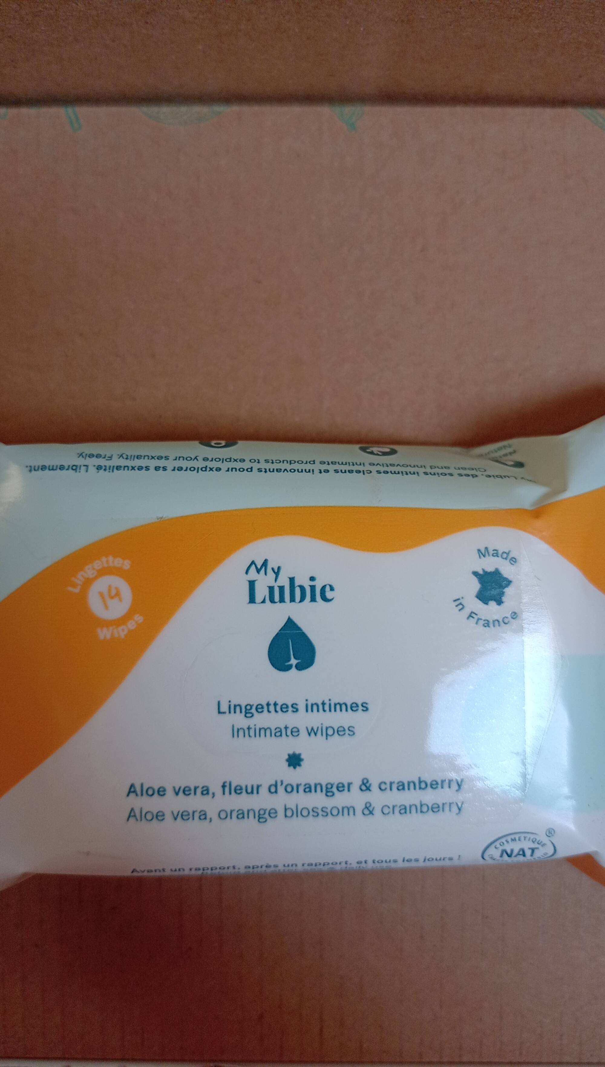 MY LUBIE - Lingettes intimes 