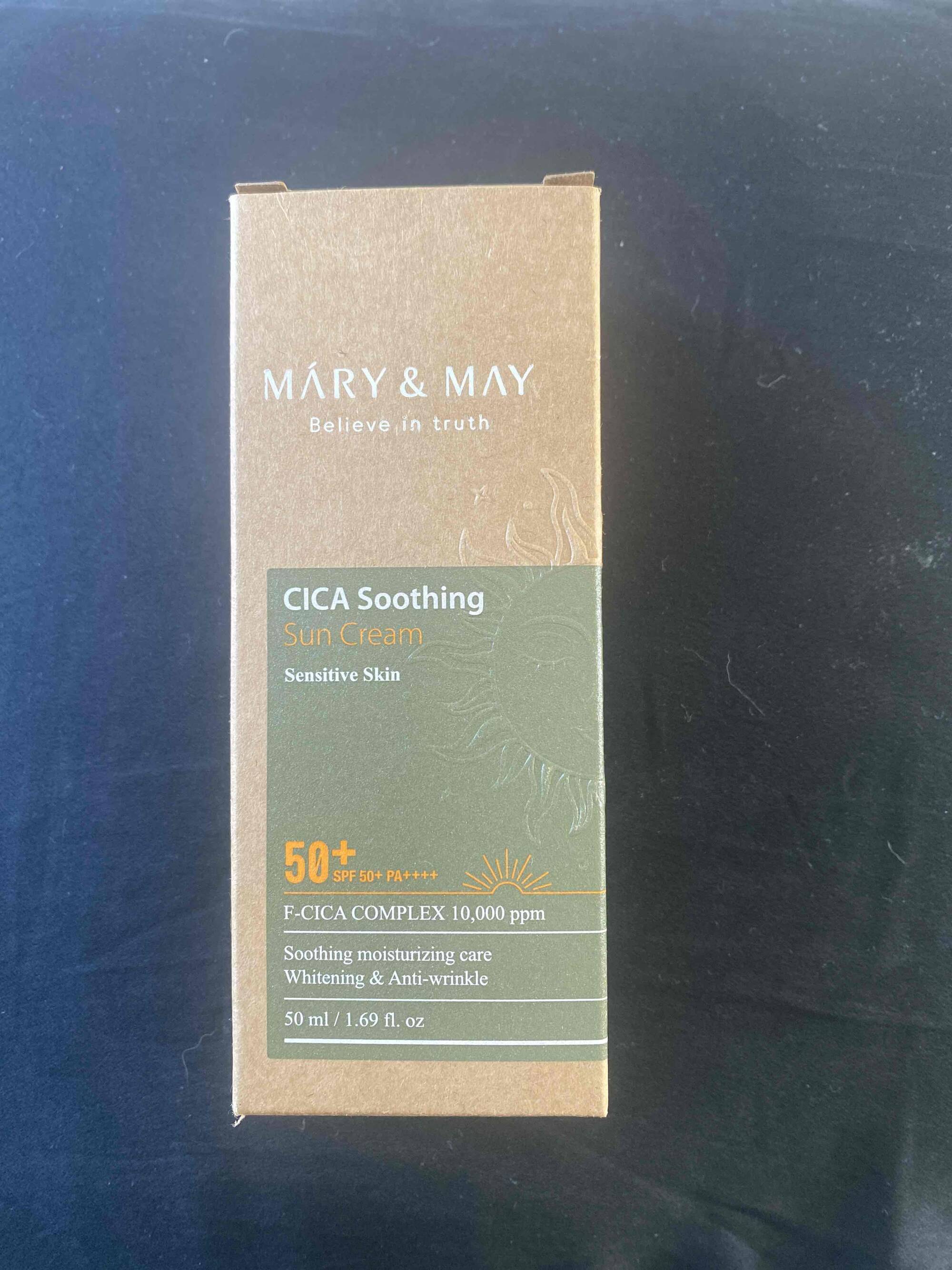 MARY&MAY - Cica soothing - Sun cream SPF 50+