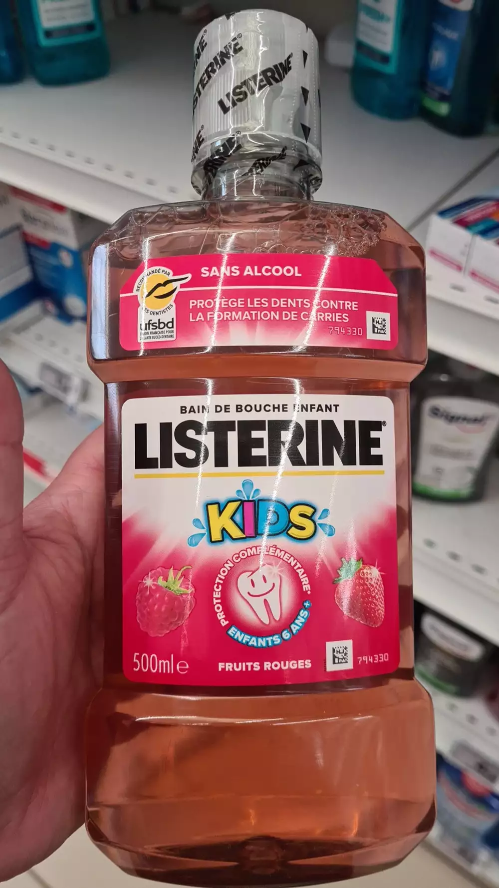 LISTERINE - Kids - Bain de bouche enfant fruits rouges