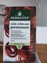 HERBATINT - Soin colorant permanent blond cuivré 7R