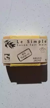 LE SIMPLE - Savon fait main argile jaune