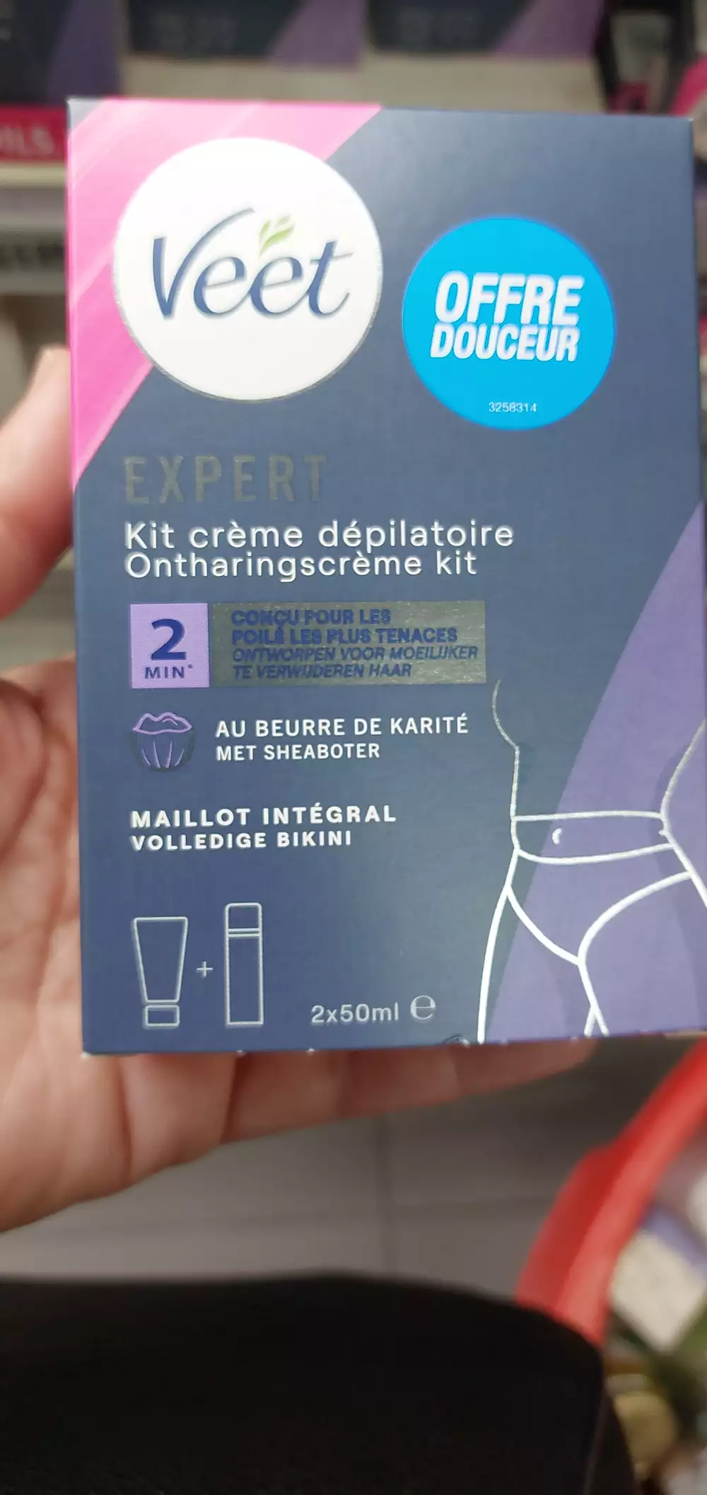 VEET - Expert kit crème dépilatoire maillot intégral