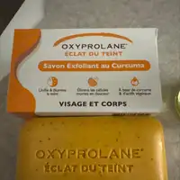 OXYPROLANE - Eclat du teint - Savon exfoliant au curcuma