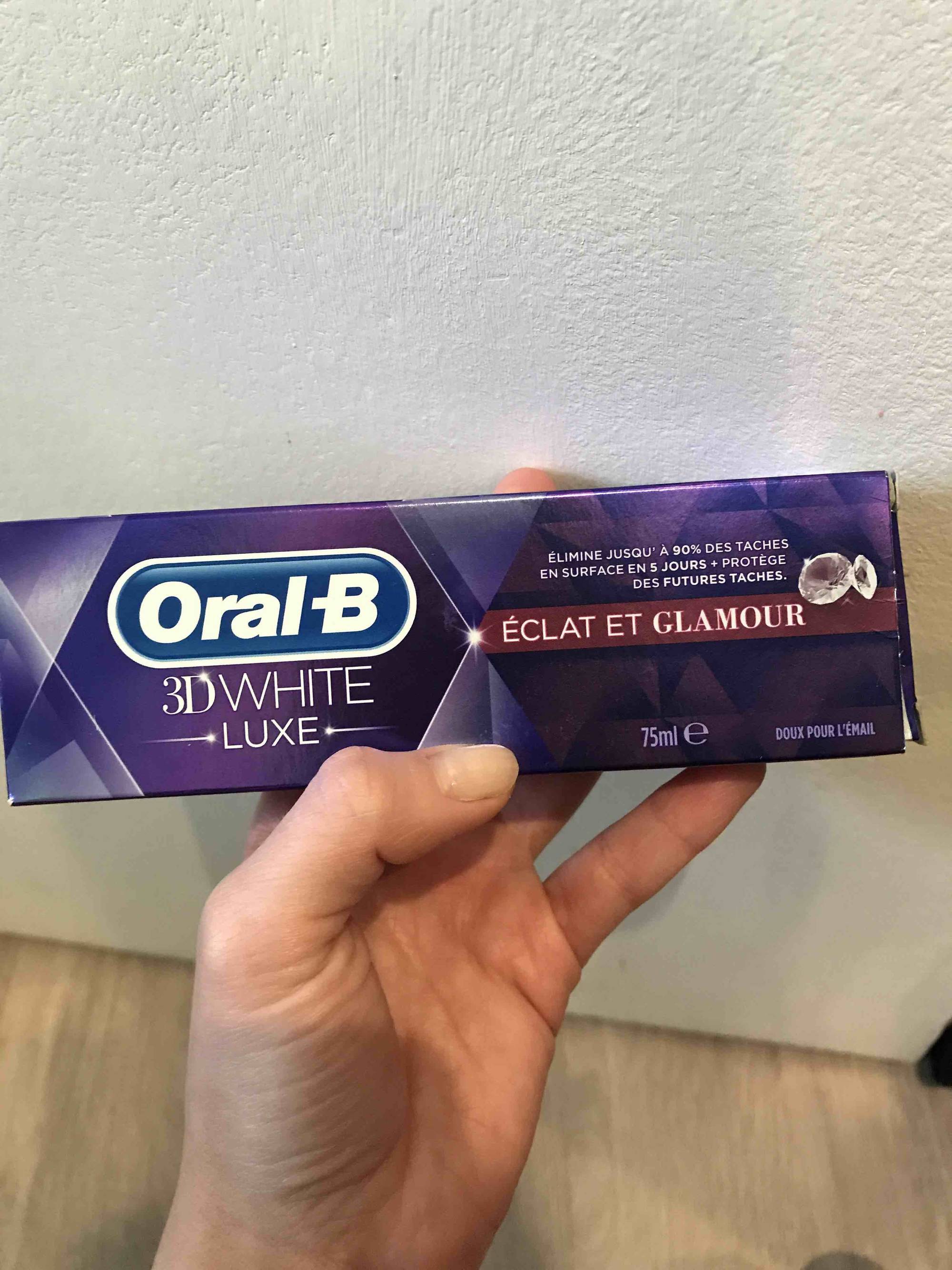 ORAL-B - Dentifrice 3D white luxe éclat et glamour