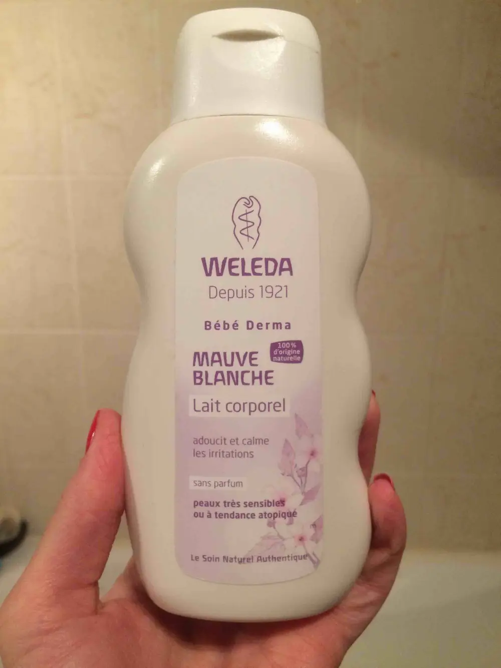 WELEDA - Bébé Derma - Lait corporel mauve blanche