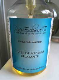PARIS EXCLUSIVE  - L'univers du massage - Huile de massage relaxante 