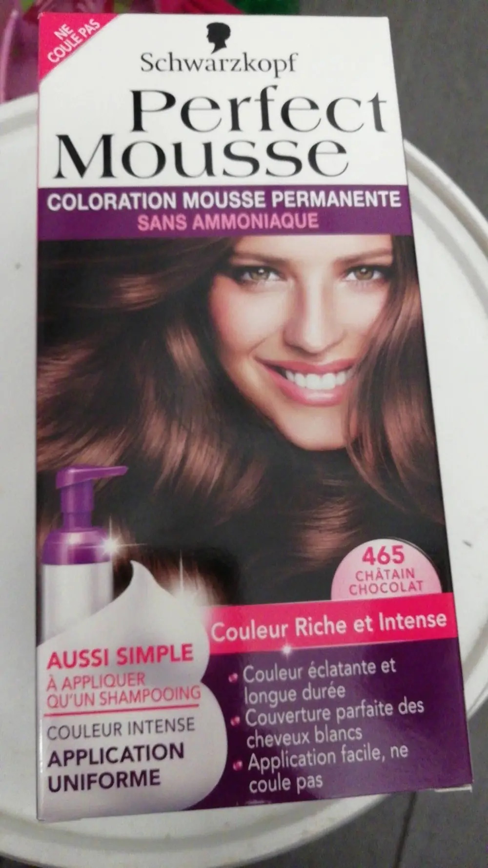 SCHWARZKOPF - Perfect mousse -  Coloration mousse permanente 465 châtain chocolat