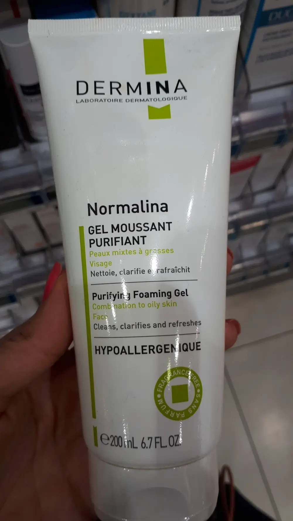 DERMINA - Normalina - Gel moussant purifiant