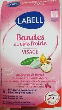 LABELL - Bandes de cire froide visage