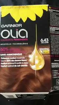 GARNIER - Olia - Coloration permanente 6.43 Miel cuivré