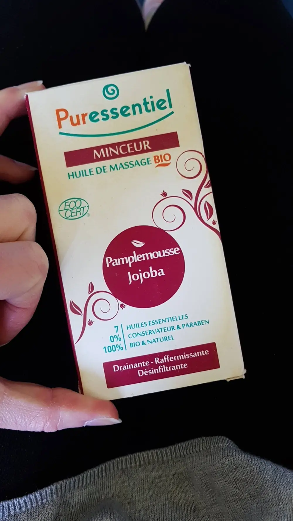 PURESSENTIEL - Minceur - Huile de massage bio pamplemousse jojoba