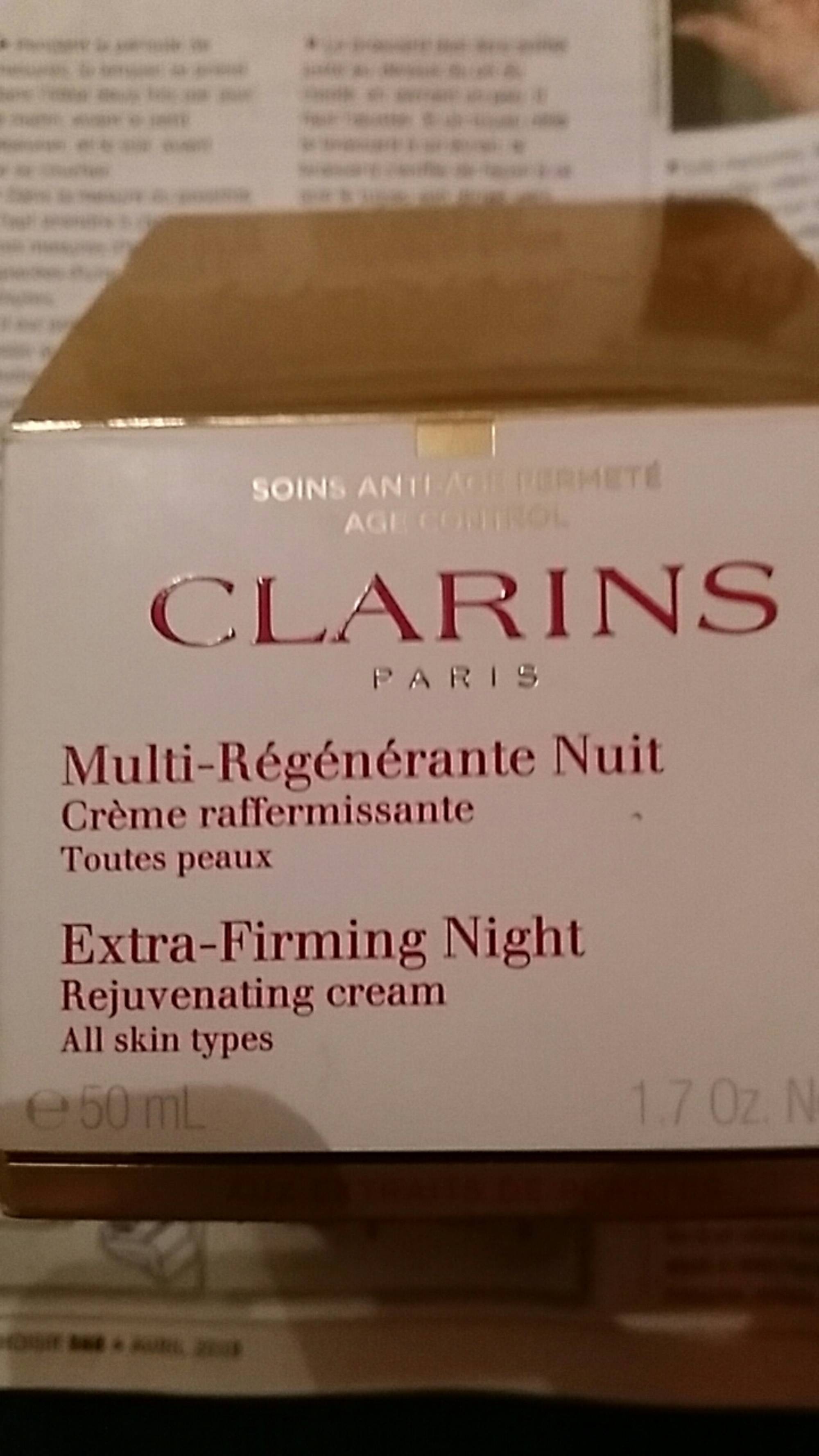 CLARINS - Multi-régénérante nuit - Crème raffermissante toutes peaux