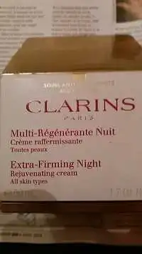 CLARINS - Multi-régénérante nuit - Crème raffermissante toutes peaux