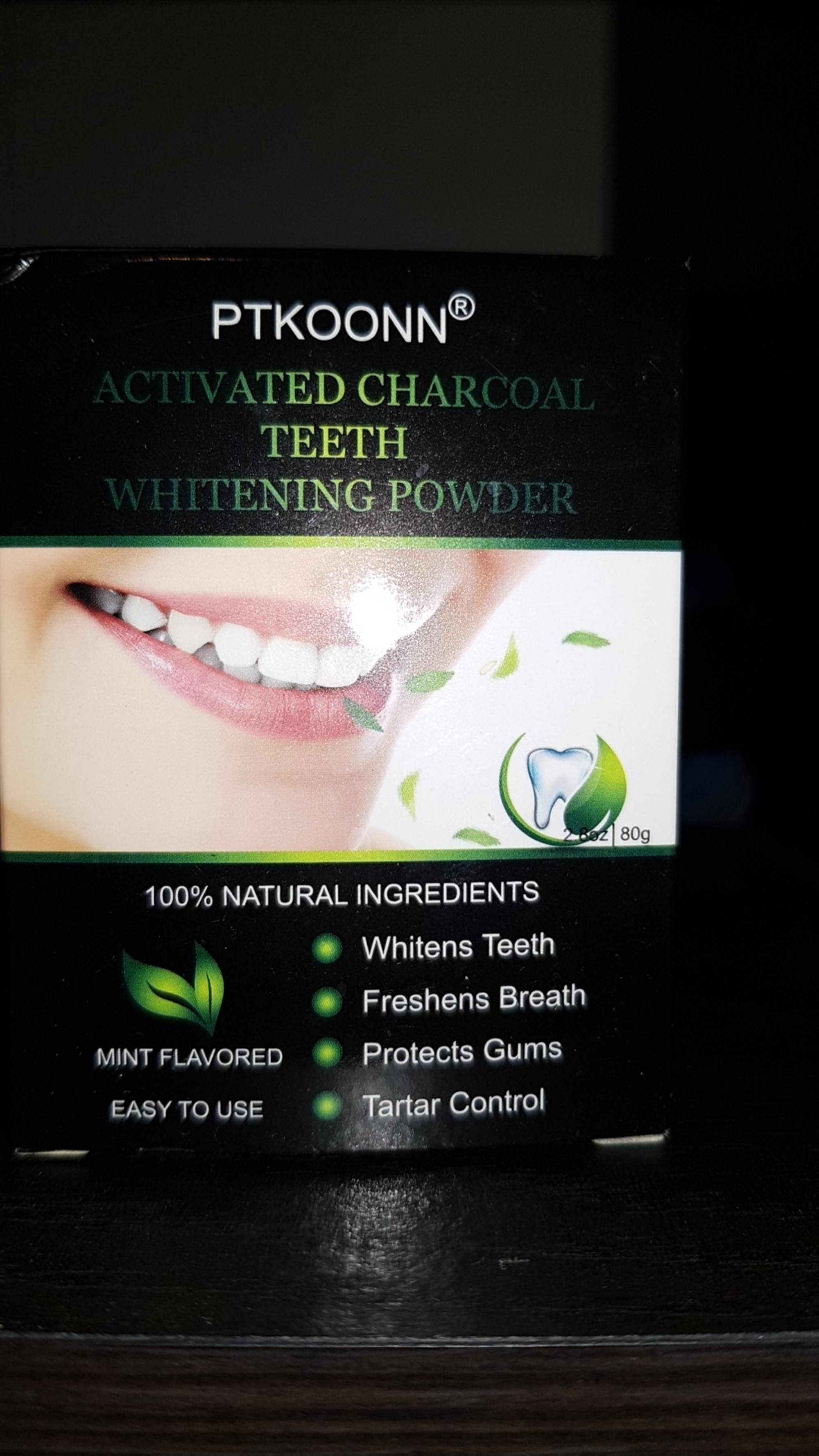PTKOONN - Activated charcoal teeth - Whitening powder