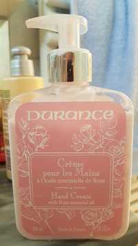 DURANCE - Crème pour les mains à l'huile essentielle de Rose
