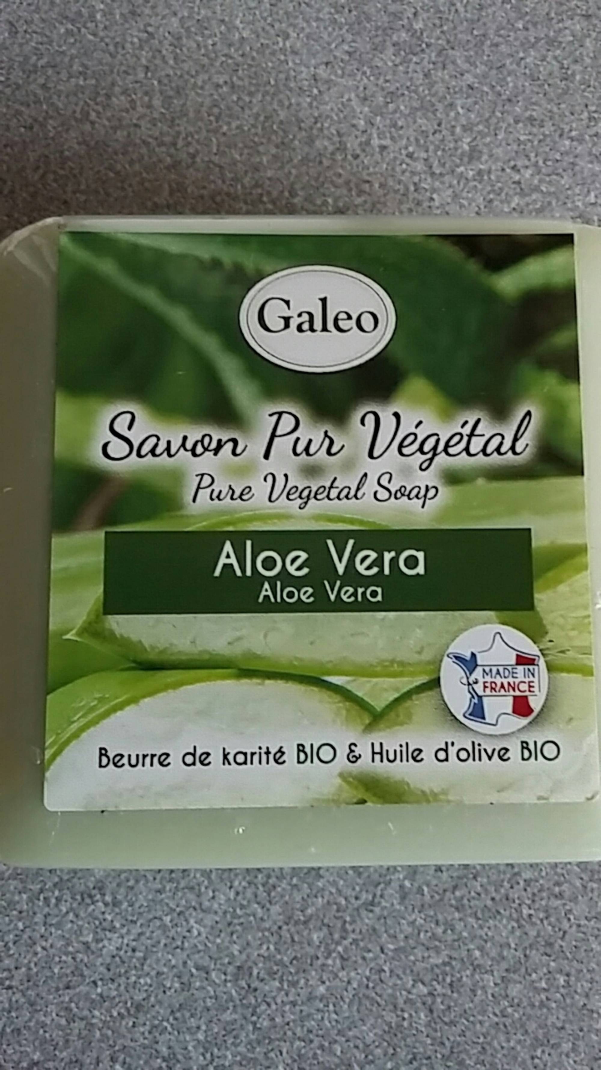 GALEO - Savon pur végétal aloe vera bio