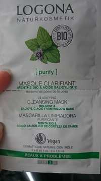 LOGONA - Masque clarifiant menthe bio & acide salicylique