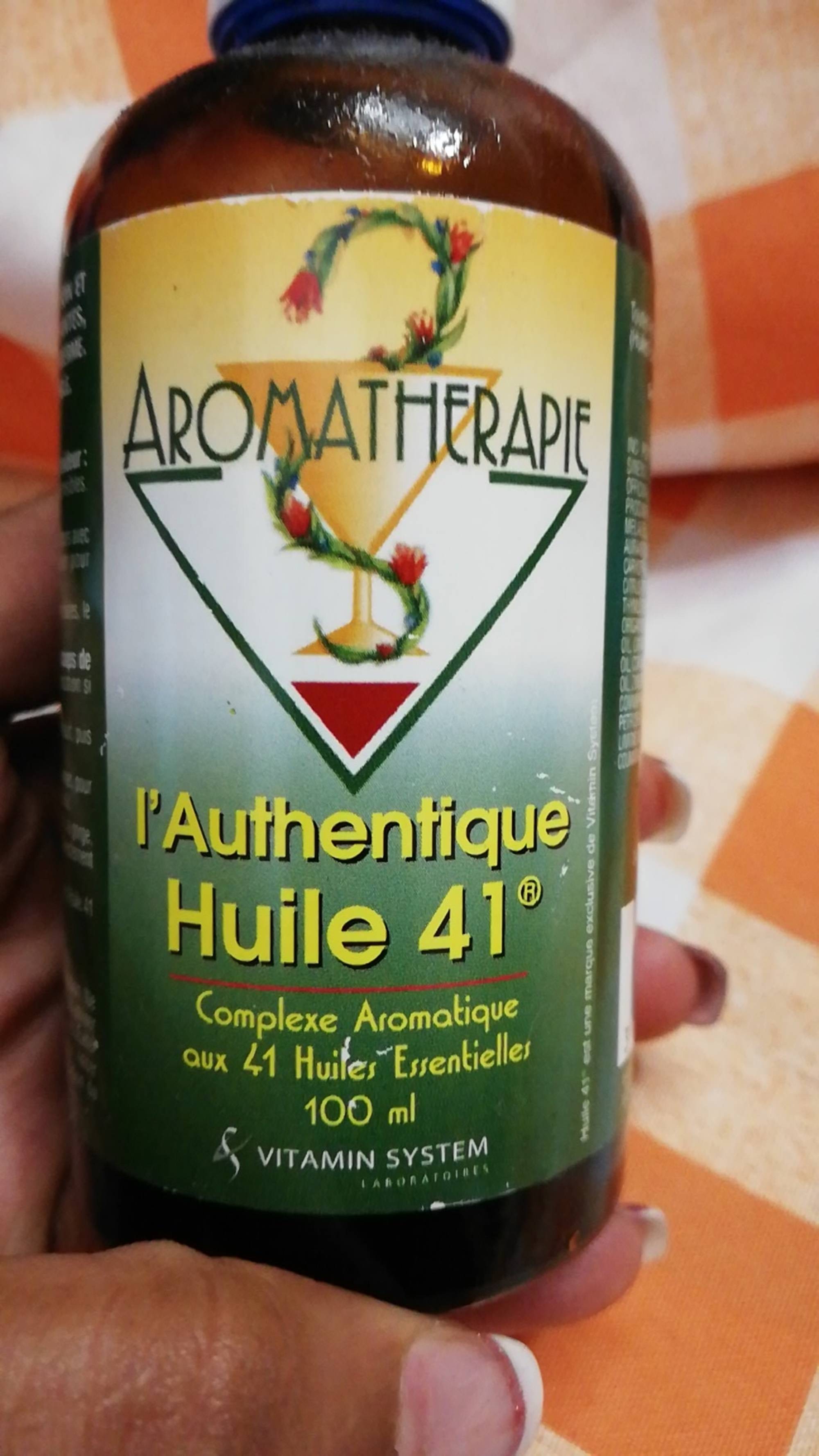 VITAMIN SYSTEM - Aromatherapie - L'Authentique huile 41