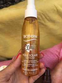 BIOTHERM - Huile solaire soyeuse SPF 30