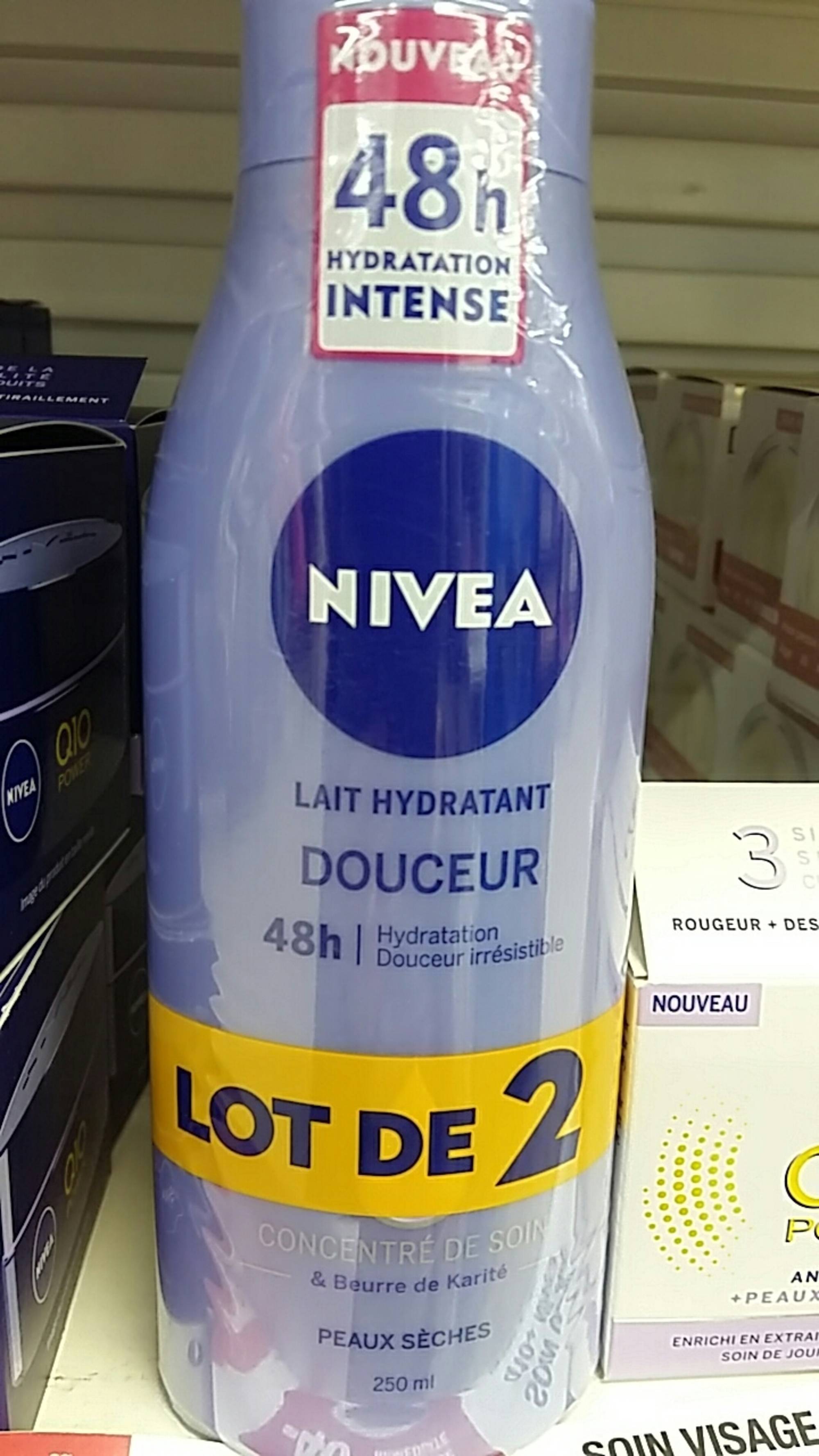 NIVEA Lait Hydratant Douceur, Soin Corporel