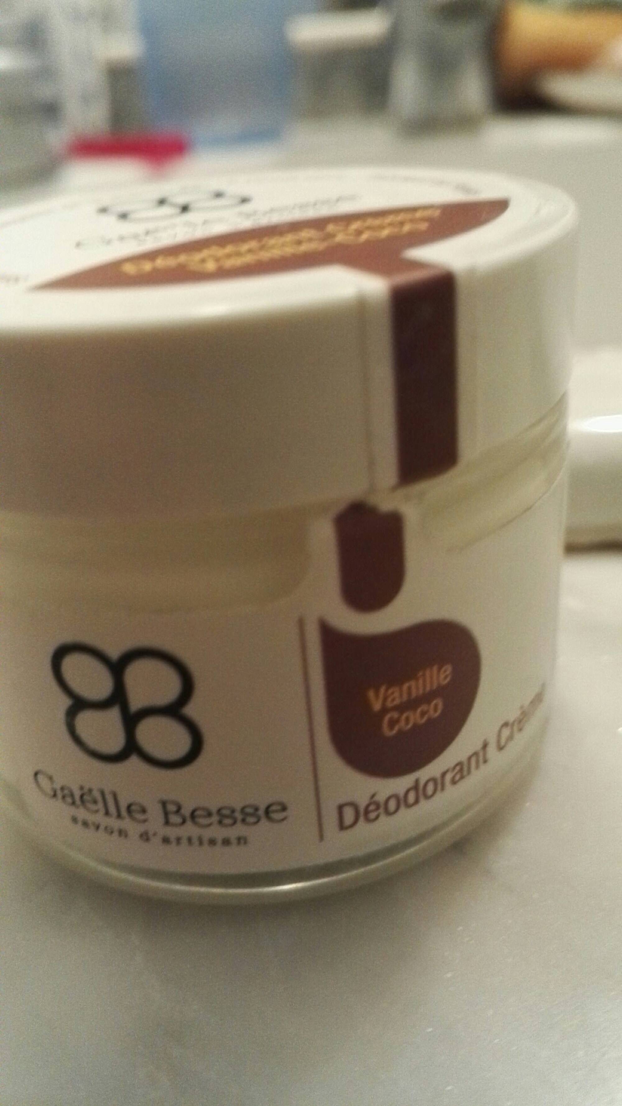 GAËLLE BESSE - Vanille Coco - Déodorant crème