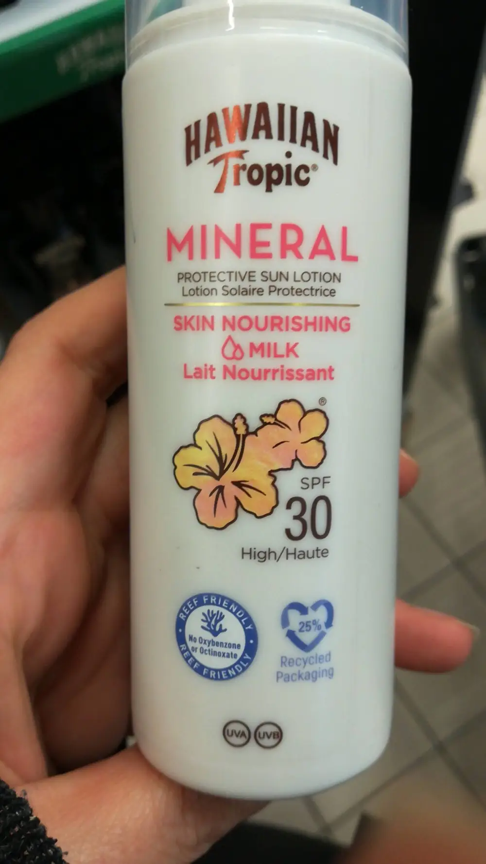 HAWAIIAN TROPIC - Mineral - Lait nourrissant SPF 30 haute