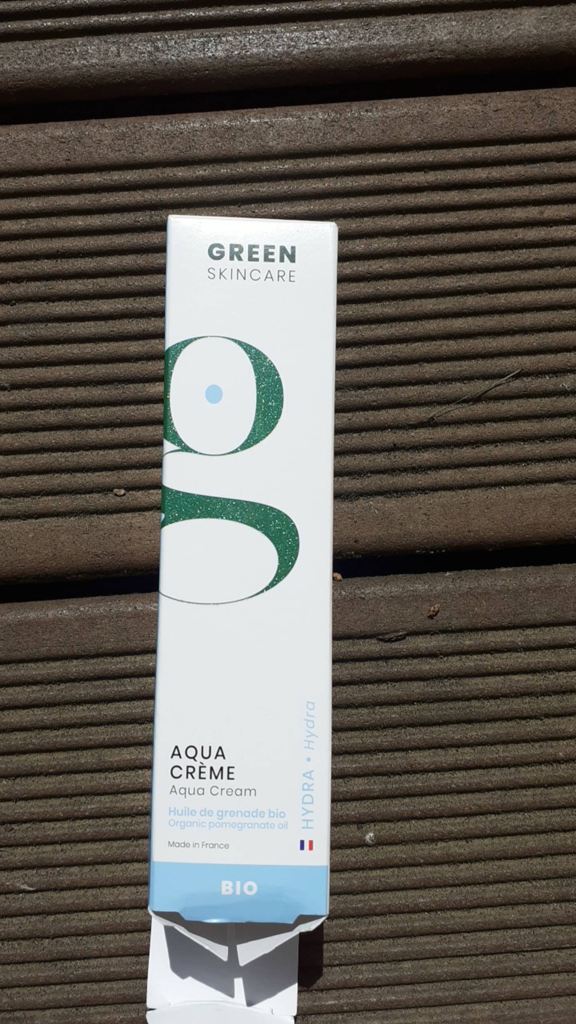 GREEN SKINCARE - Aqua crème - Huile de grenade bio