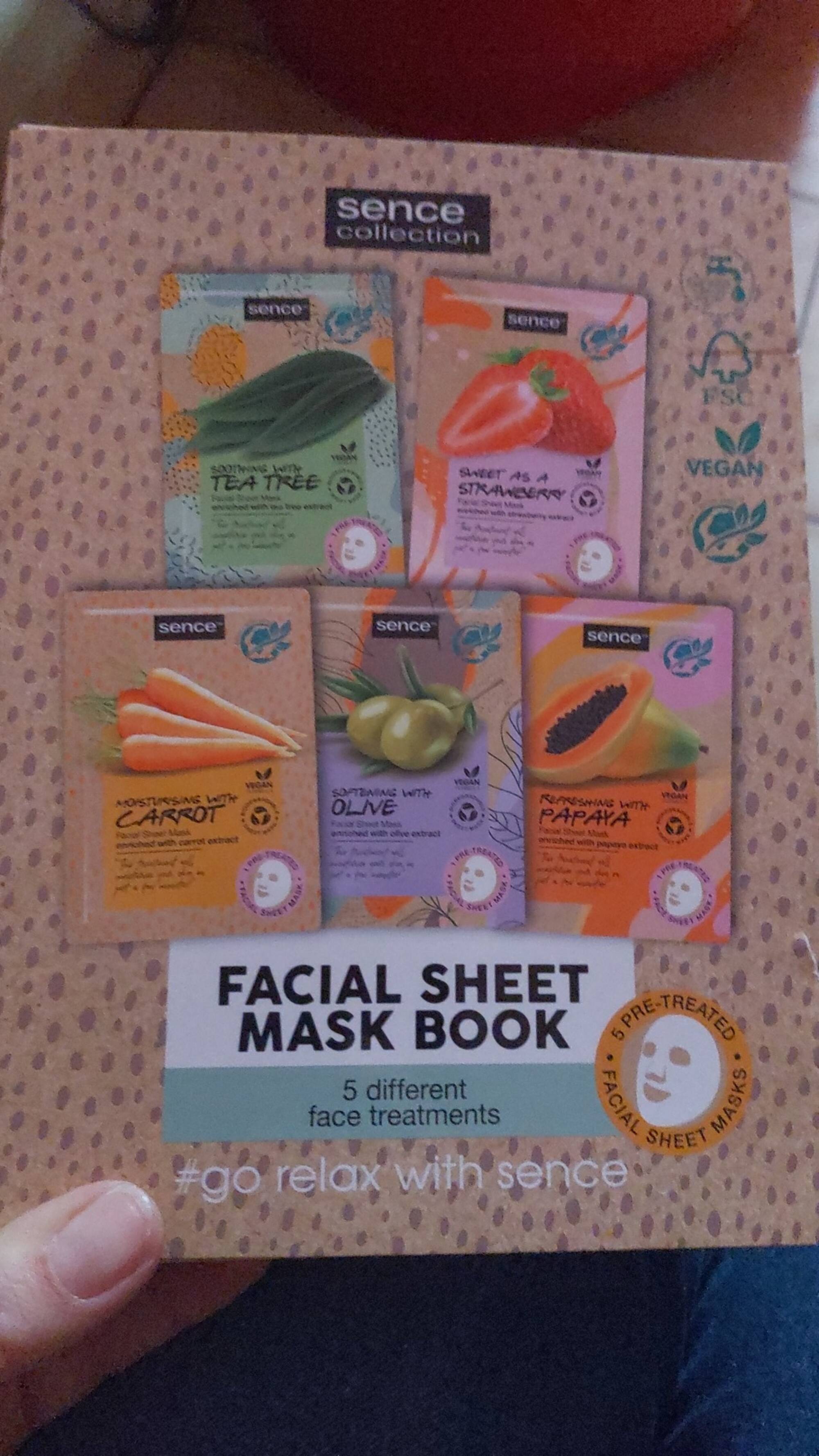 SENCE - Facial sheet mask book