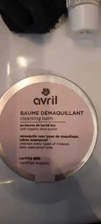 AVRIL - Baume démaquillant au beurre de karité bio