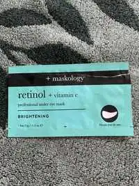 MASKOLOGY - Retinol+ vitamine C - Masque pour les yeux