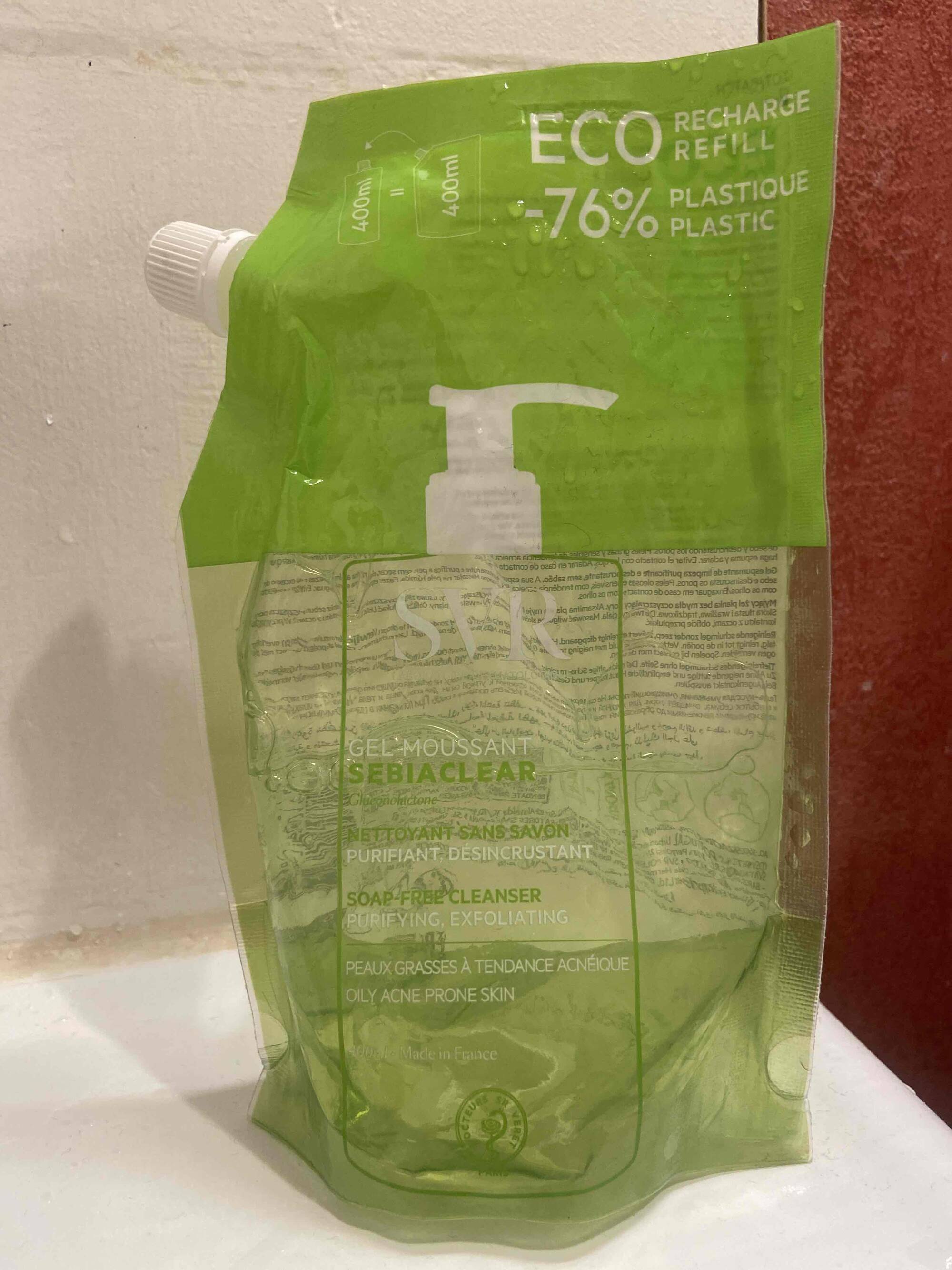 SVR - Sebiaclear - Gel moussant nettoyant sans savon