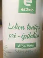 ESTHEO - Lotion tonique pré-épilation aloe vera