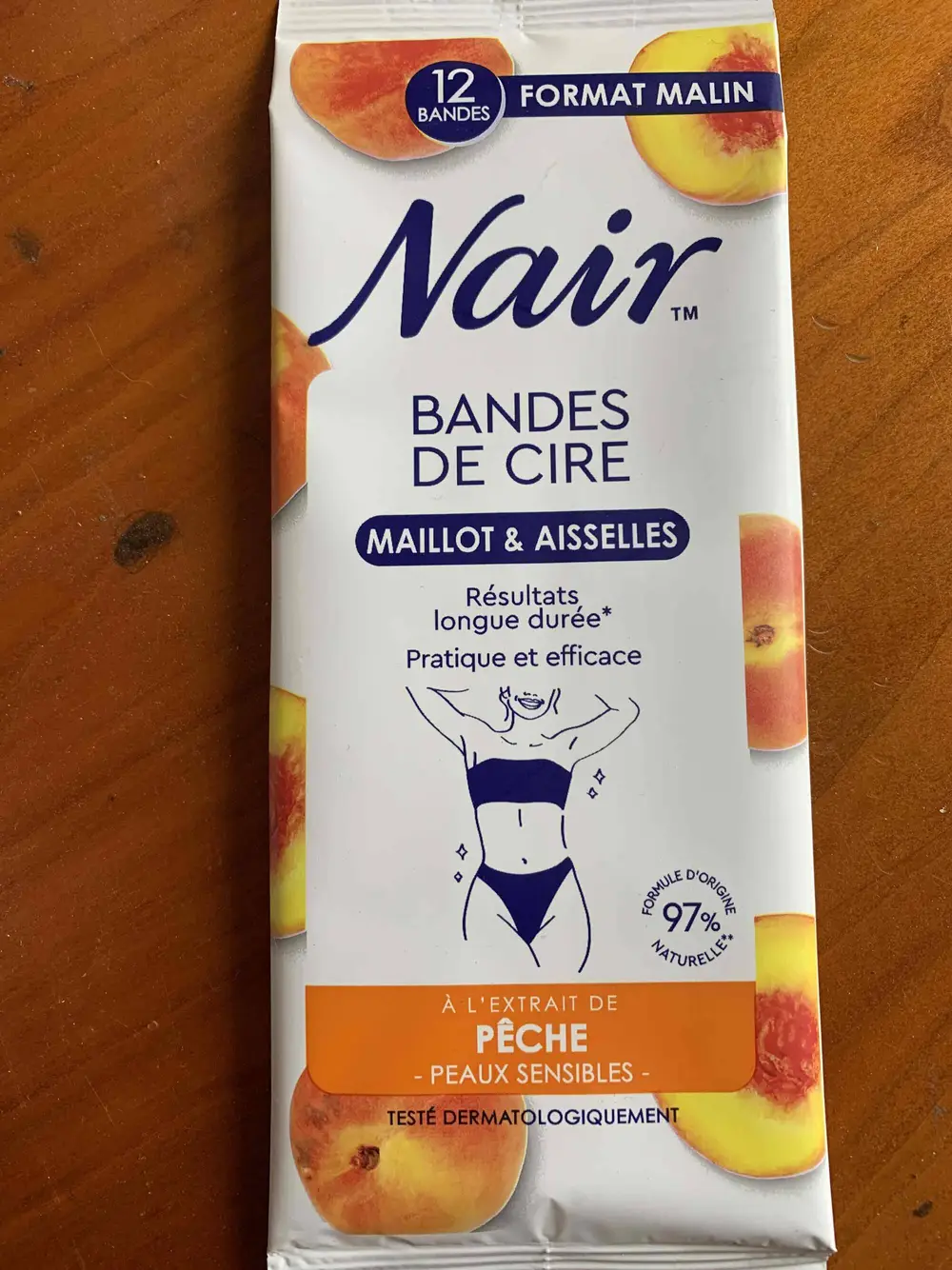 NAIR - Bandes de cire à l'extrait de pêche