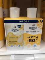 BIOLANE - Mon premier été - Crème solaire bébé SPF 50