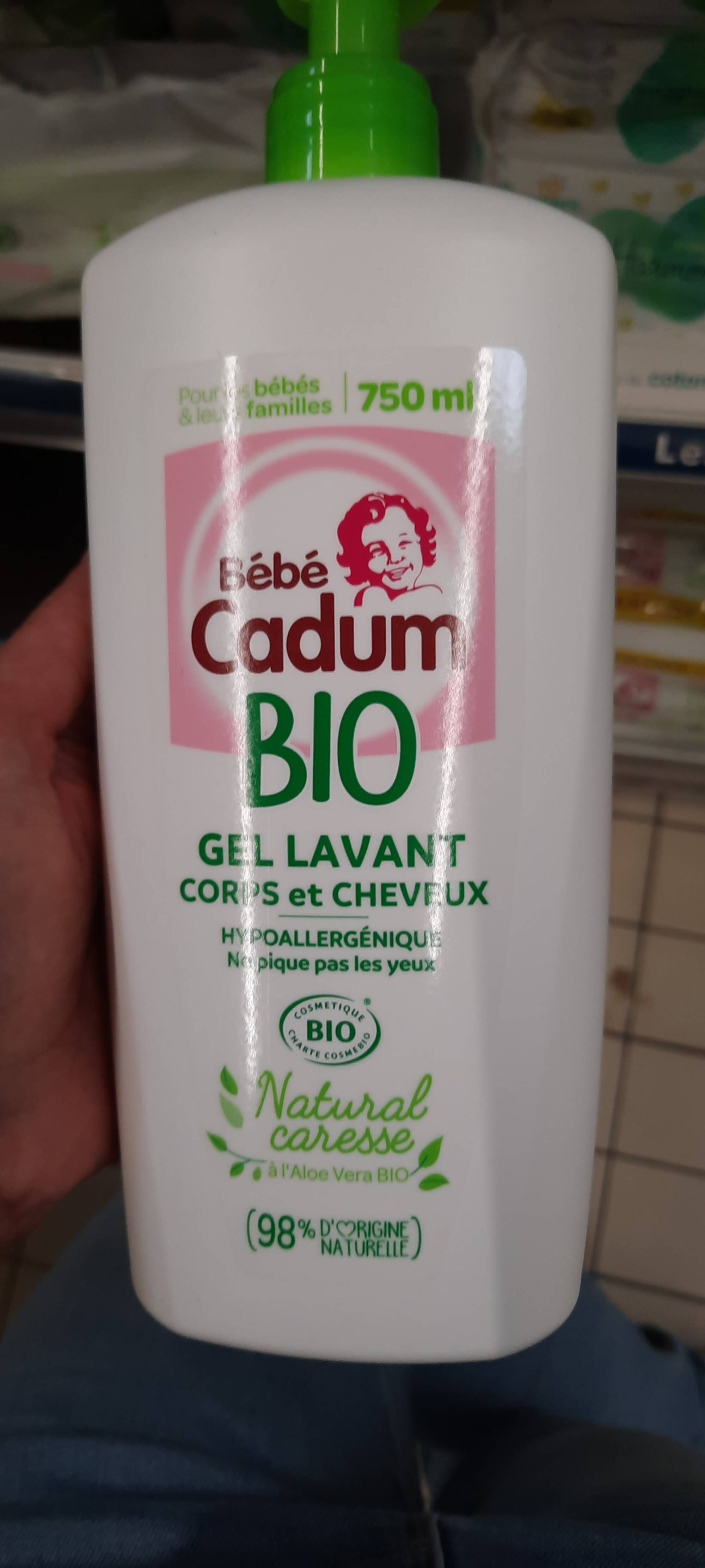CADUM - Bébé - Gel lavant bio corps et cheveux