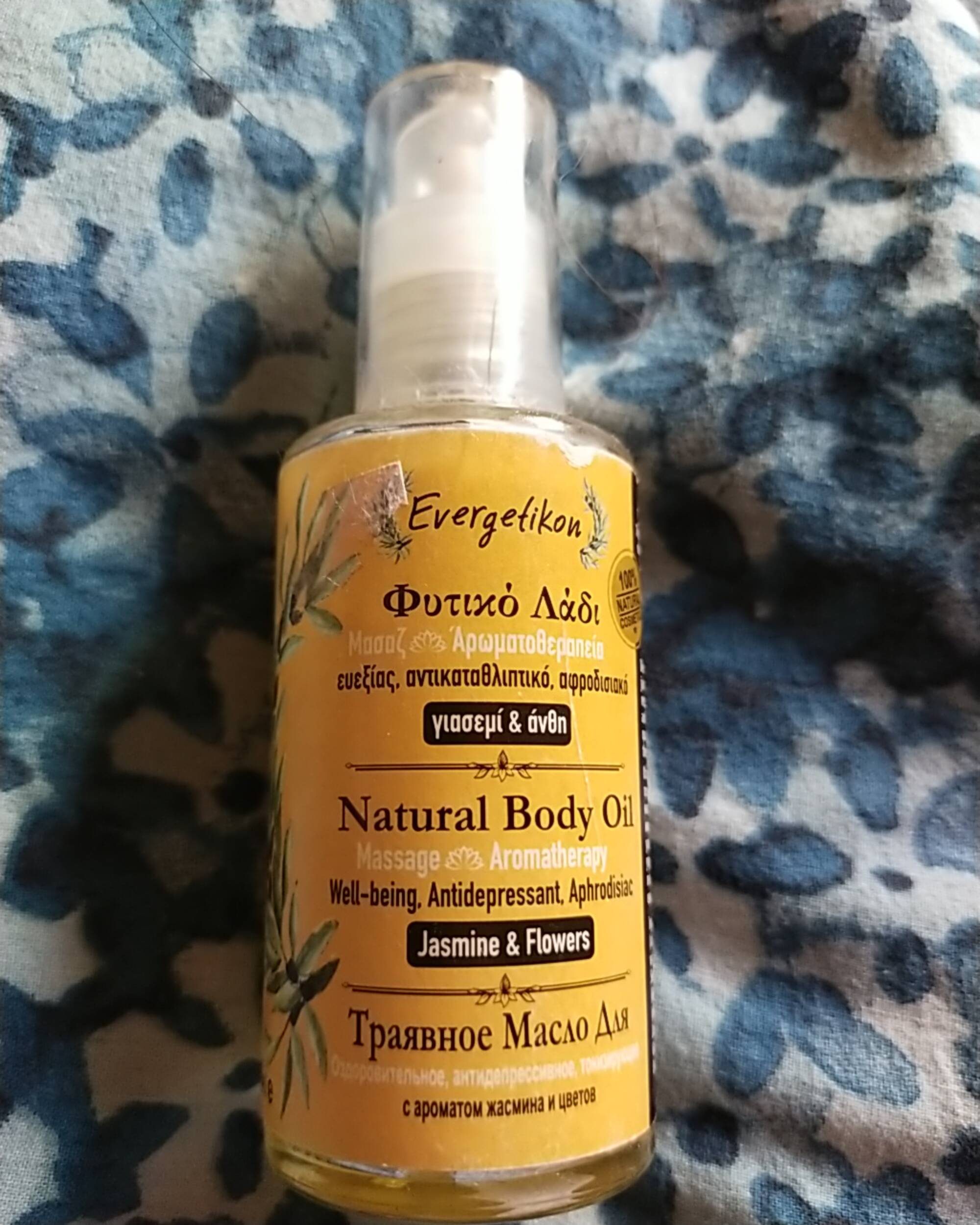 EVERGETIKON - Natural body oil jasmine and flowers