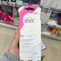 VEET - Pure - 16 Bandes de cire
