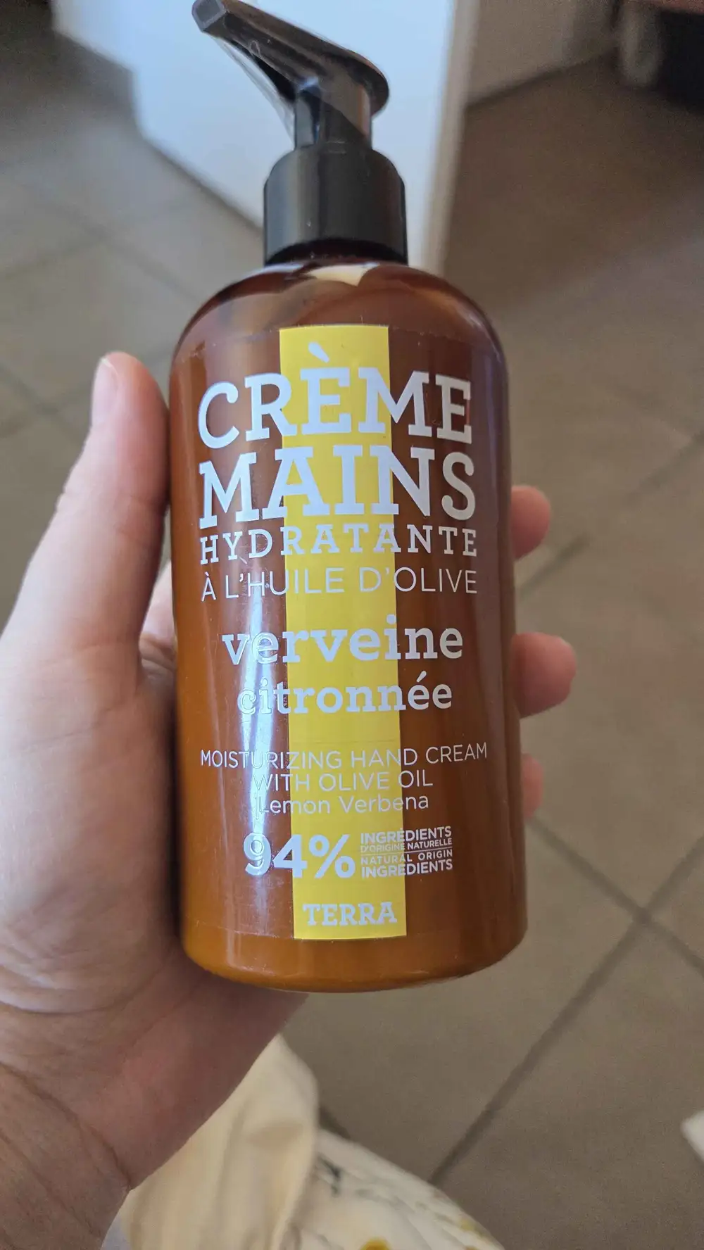 TERRA - Crème mains hydratante à l'huile d'olive