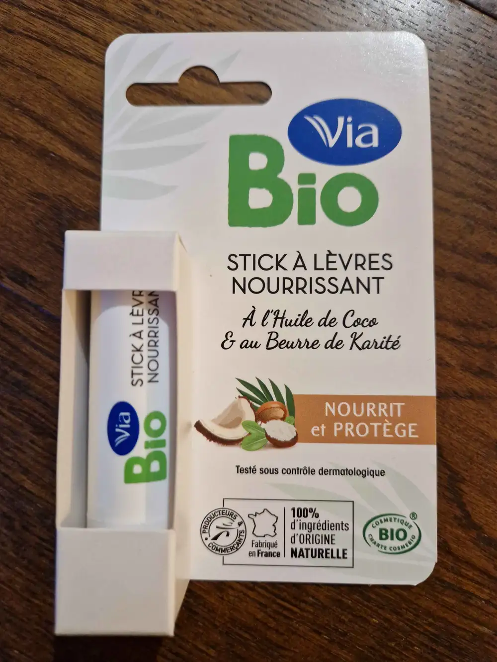 VIA - Stick à lèvres nourrissant bio