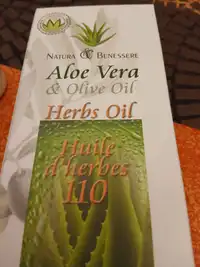 NATURE BENESSERE - Aloe vera & olive oil  - Huile d'herbes 110